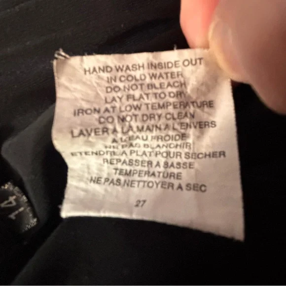 SYMPLI Sz 14 Overlay Asymmetrical Black Wide Leg Pull On Elastic Waist Pants - Picture 8 of 8